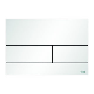 TECE TECEsquare II metaal WC-bedieningsplaat voor duospoeltechniek, Mat wit