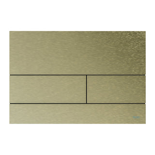 TECE TECEsquare II metaal WC-bedieningsplaat voor duospoeltechniek met gekleurd oppervlak, Geborsteld nikkel warm (met anti-vingerprint)
