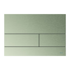 TECE TECEsquare II metaal WC-bedieningsplaat voor duospoeltechniek met gekleurd oppervlak, Geborsteld nikkel cool (met anti-vingerprint)