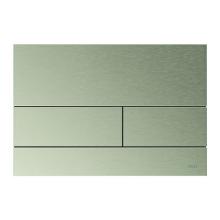 TECE TECEsquare II metaal WC-bedieningsplaat voor duospoeltechniek met gekleurd oppervlak, Geborsteld nikkel cool (met anti-vingerprint)