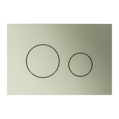 TECE TECEloop WC-bedieningsplaat van kunststof voor duospoeltechniek, metallic, Nikkel metallic