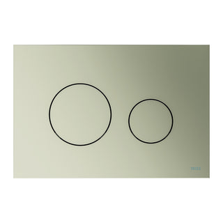 TECE TECEloop WC-bedieningsplaat van kunststof voor duospoeltechniek, metallic, Nikkel metallic