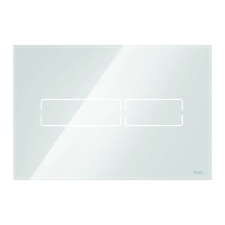TECE TECElux Mini bedieningsplaat met elektronische spoeler Touch-bediening, Glas glanzend wit