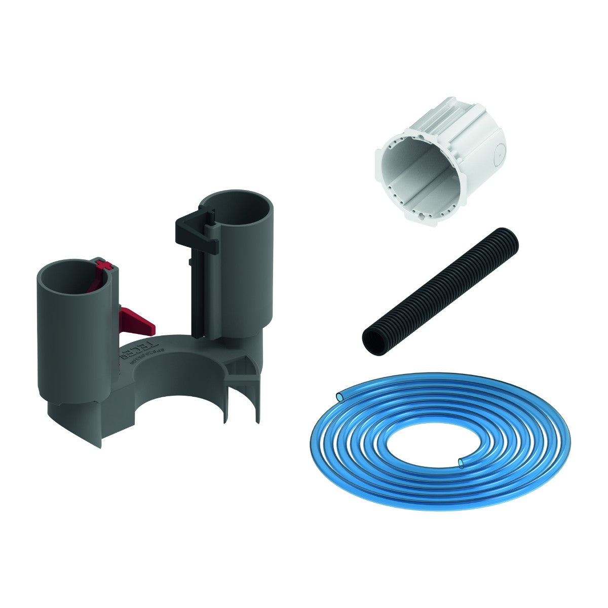 TECE TECEflushpoint pneumatische spoeling op afstand voor reservoirs met spoelklok A 2, ruwbouwset