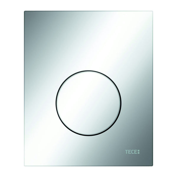 TECE urinal control panel, plastic, glossy chrome