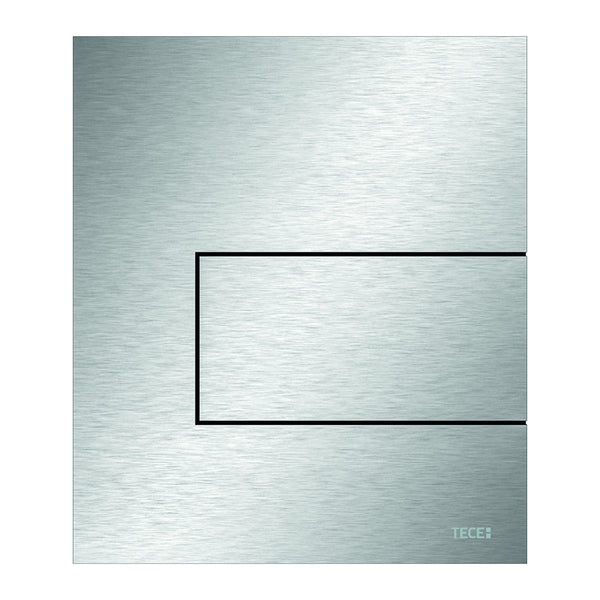 TECE square urinal control plate metal incl. cartridge, stainless steel.