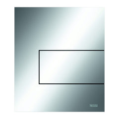 TECE square urinal control panel, metal, incl. cartridge, polished chrome