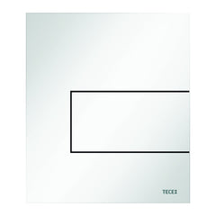 TECE TECEsquare urinoir-bedieningsplaat van metaal incl. cartouche, Glanzend wit