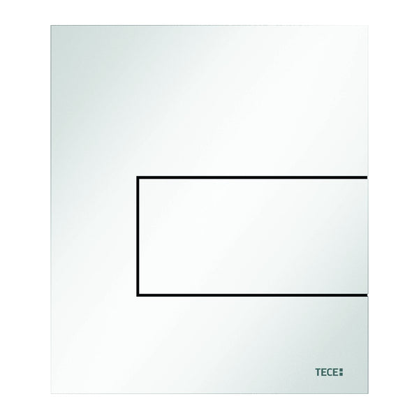 TECE square urinal control plate metal incl. cartridge, white