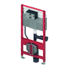 TECEprofil WC installation frame with Uni-flush cabinet, with connection for odour extraction, installation height 1120 mm