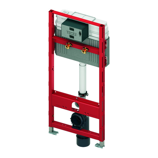 TECE TECEprofil WC-inbouwframe met Uni-reservoir voor Geberit Publica uitstortgootsteen, bouwhoogte 1340 mm