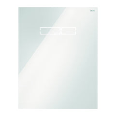 TECE TECElux bedieningsglasplaat met elektronische sen-Touch-bediening, Glas glanzend wit