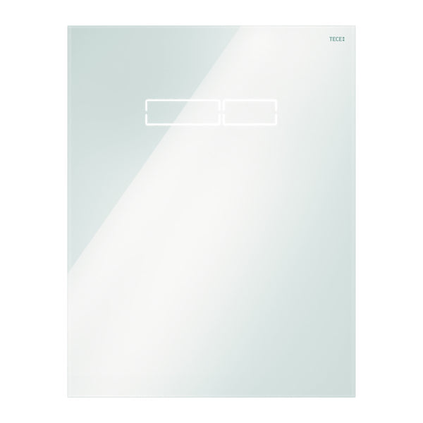TECE TECElux bedieningsglasplaat met elektronische sen-Touch-bediening, Glas glanzend wit