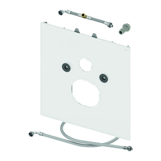 TECE TECElux bevestigingsglasplaat voor douche-WC (Duravit etc.), Glas glanzend wit