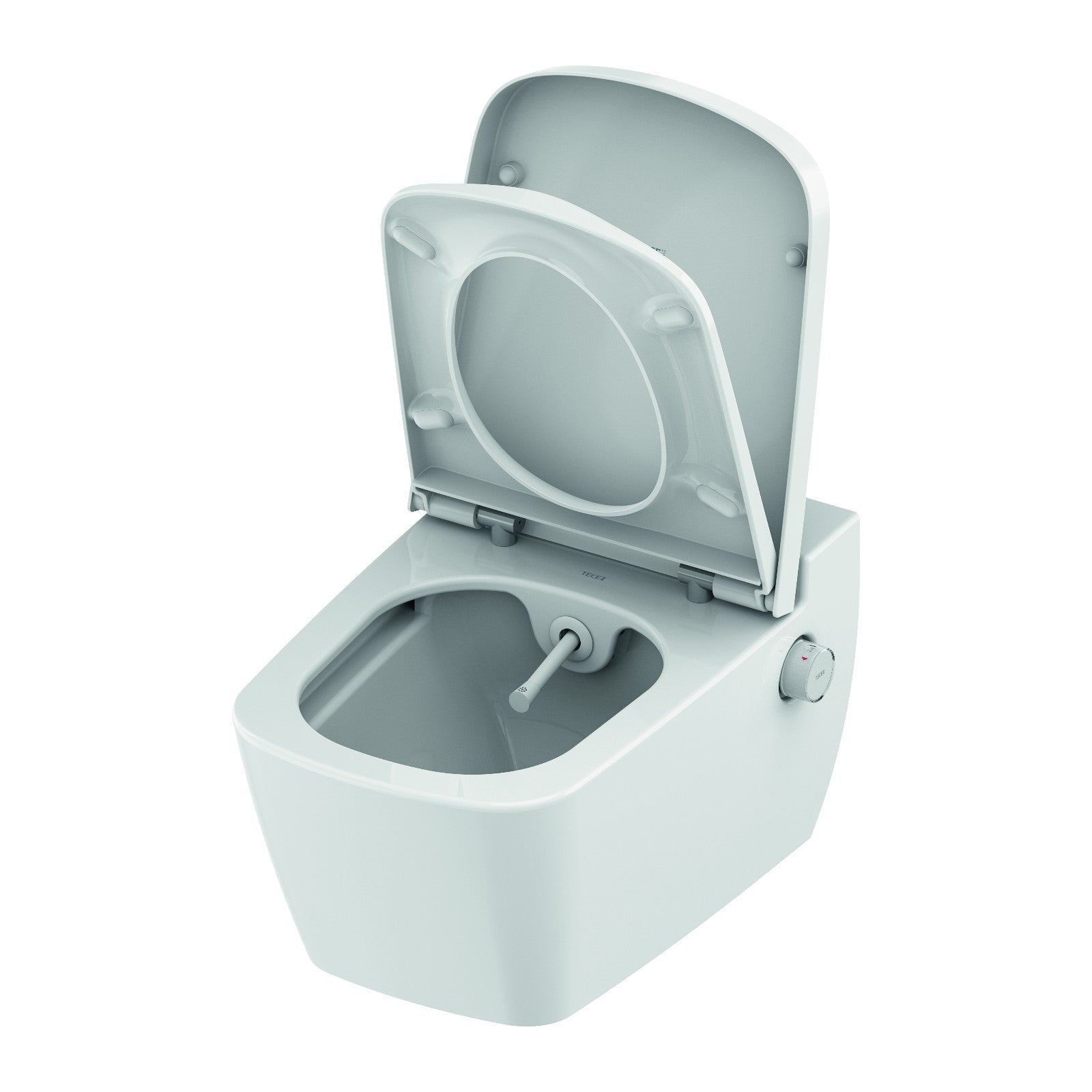 TECE TECEone set, warm en koud water en TECEneo/one (douche) WC-zitting met deksel 
