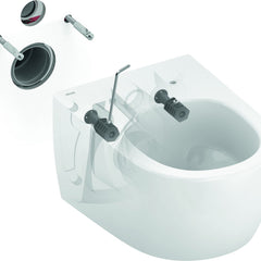 TECE TECEloft set, toilet keramiek met cycloonspoeling, inclusief zitting/deksel