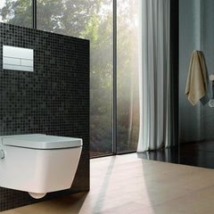 TECE TECEone set, warm en koud water en TECEneo/one (douche) WC-zitting met deksel 