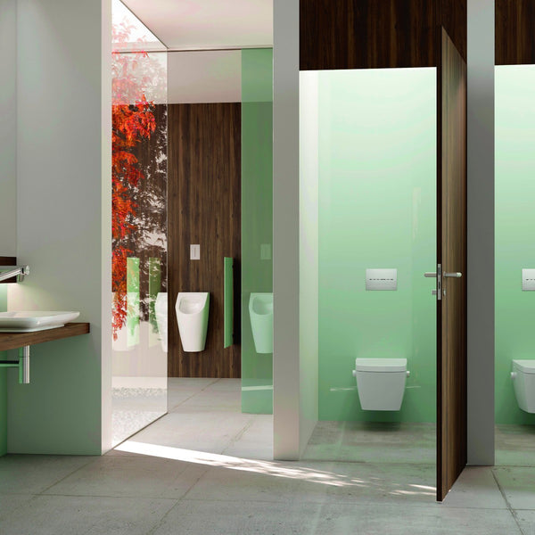 TECEsolid WC electronics with hands-free operation, 12 V mains, brushed stainless steel with anti-fingerprint coating