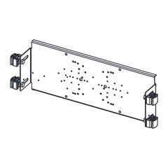 TECE TECEprofil bevestigingsplaat voor kranen incl. voetrem voor het achteraf inbouwen van inbouw- en wandkranen in wastafel-inbouwframe