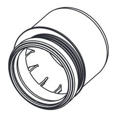 TECE WC-overgangsstuk DN 90/100, PVC