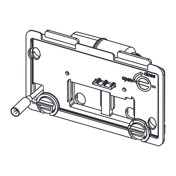 TECE mounting frame incl. Motor with splash protection (Planus)