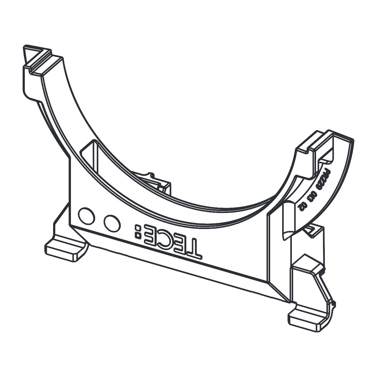 TECE TECEbox houder voor afvoerbocht voor Octa-reservoir, 8 cm