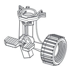 TECE 3-weg-hoekstopkraan voor Compact 320-, Base 320- en Base 8-reservoirs