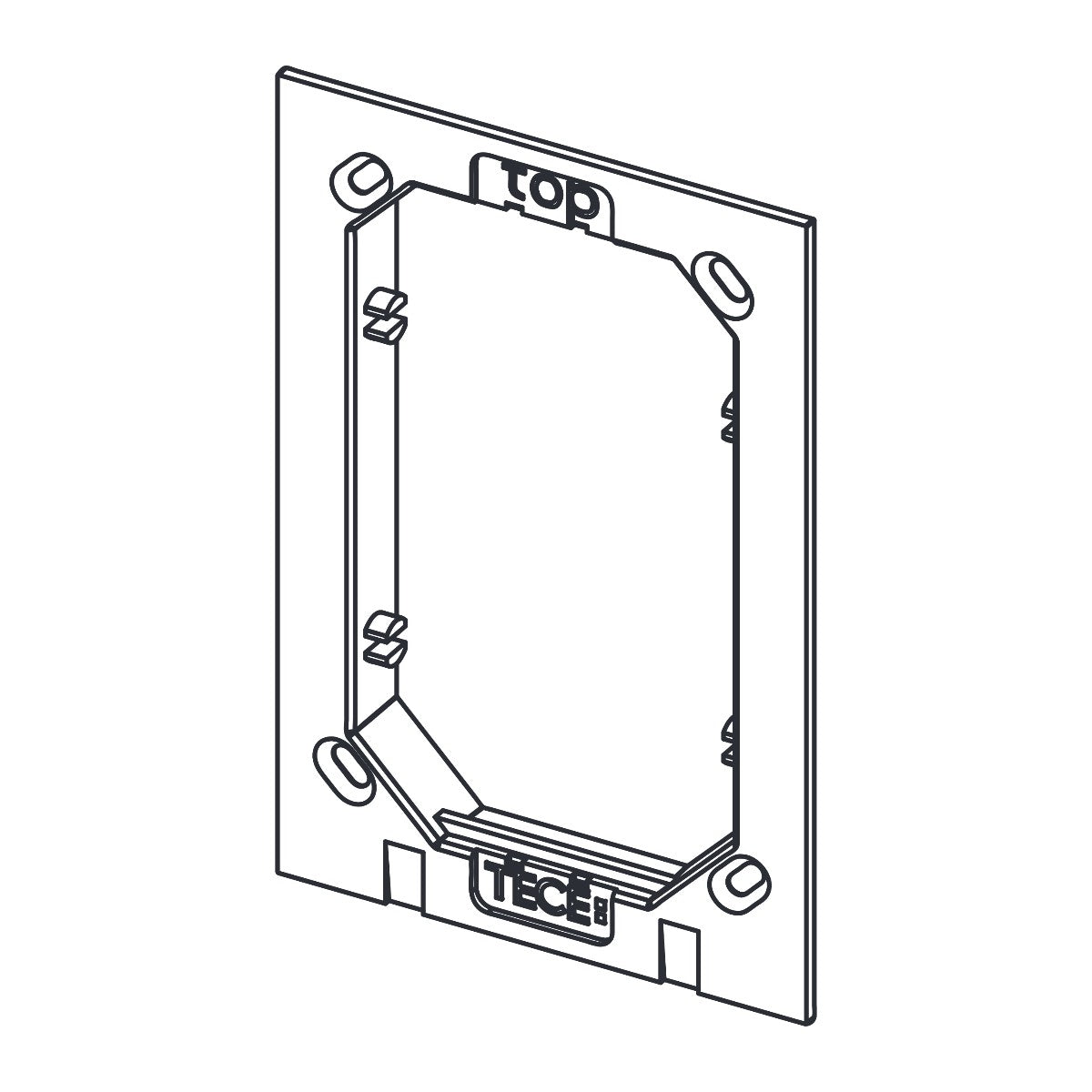 TECE reserveonderdeel montageframe voor TECEfilo glas en metaal