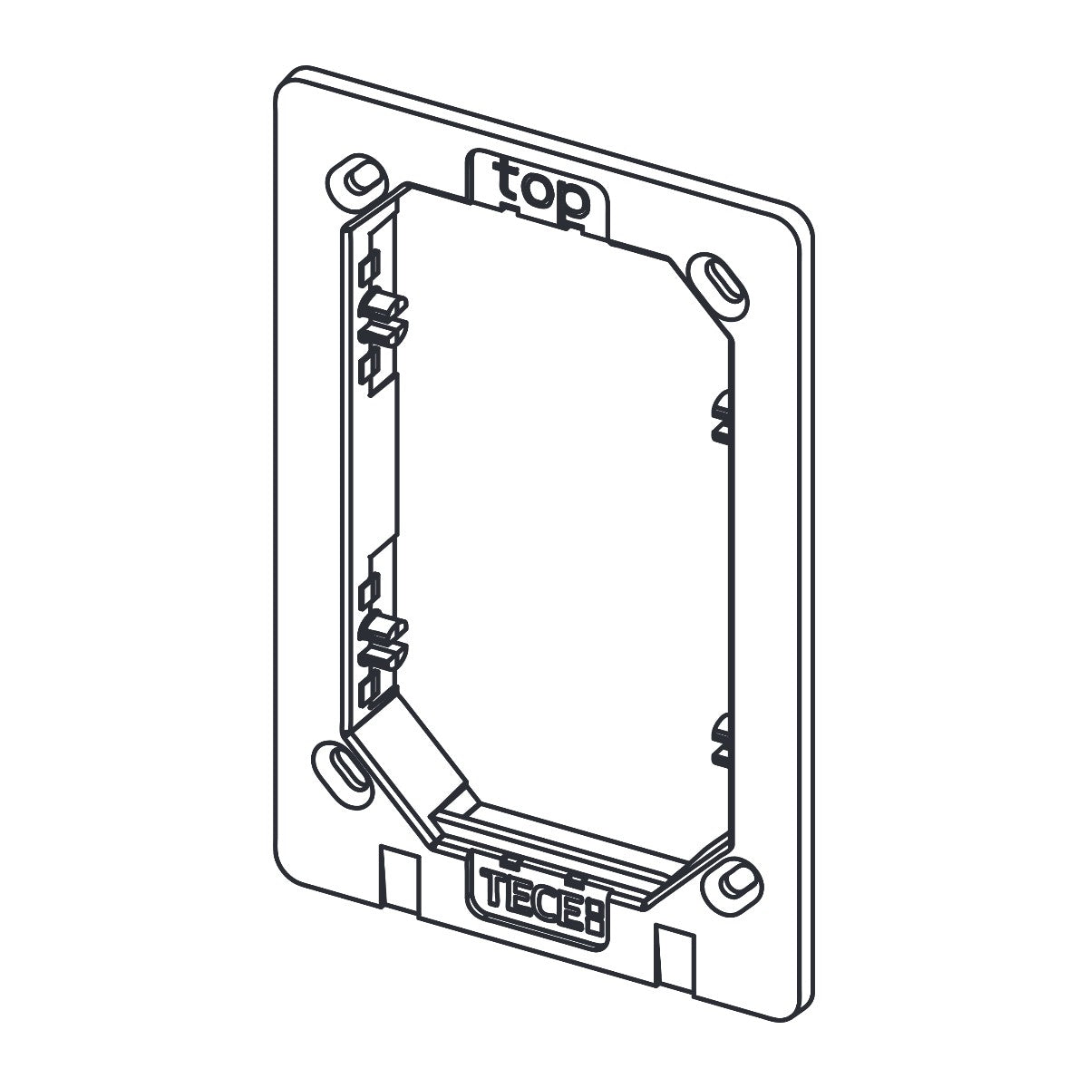 TECE reserveonderdeel montageframe voor TECEfilo-Solid zwart