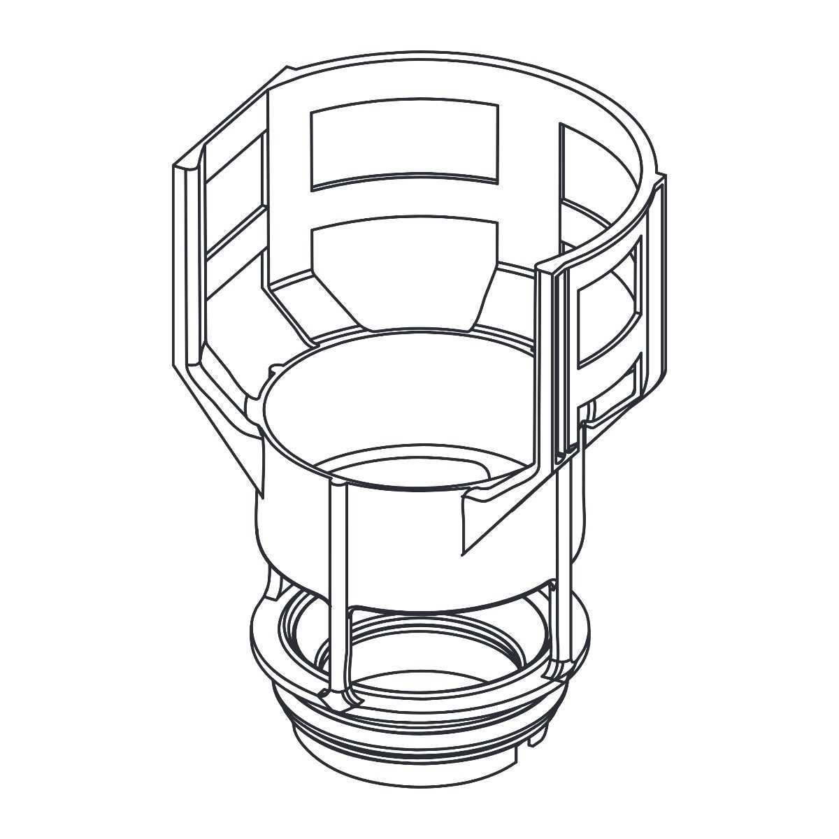 TECE reserveonderdeel klepzitting voor spoelklok A 6 inclusief reduceerring, D = 44 mm