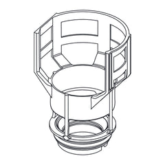 TECE reserveonderdeel klepzitting voor spoelklok A 6 inclusief reduceerring, D = 44 mm
