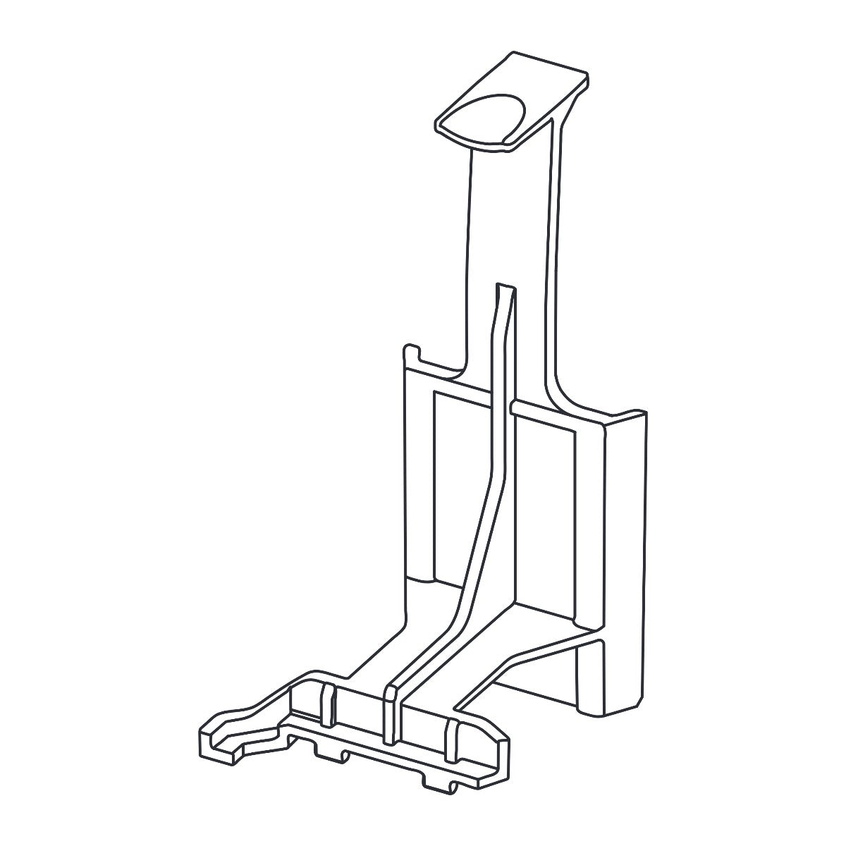 TECE reserveonderdeel omlaaghouder voor spoelventiel van 320 mm reservoir