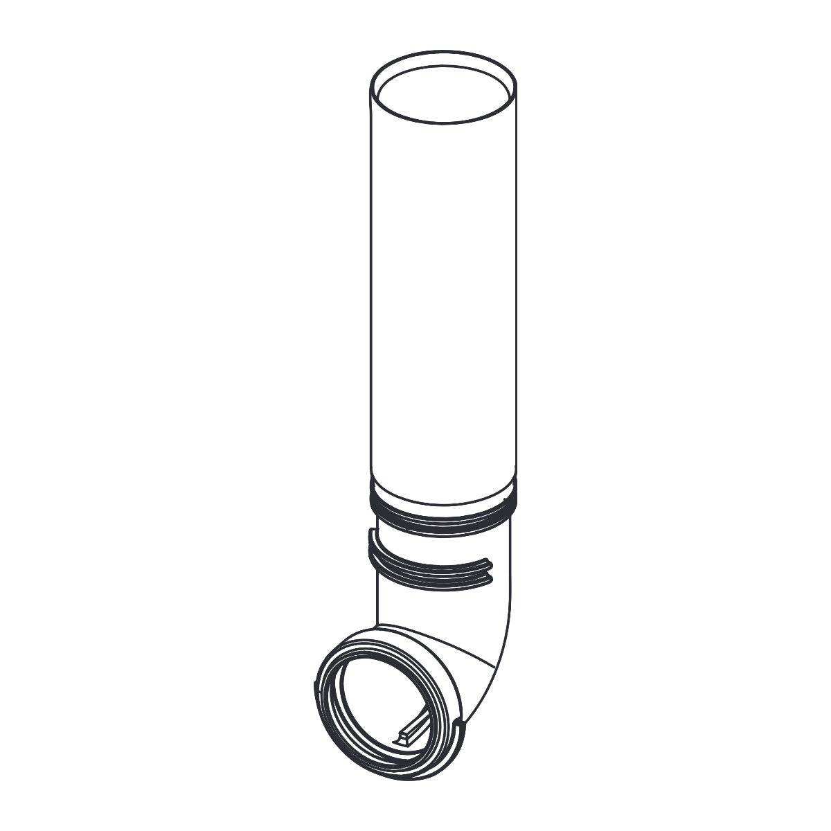 TECE reserveonderdeel spoelbuis voor Octa II, Compact 320, Base 8 en Base 320 reservoirs (vanaf 2023)