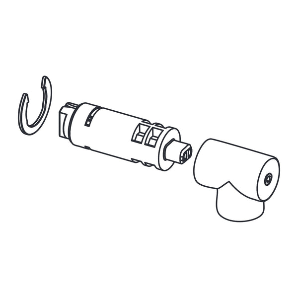 TECE reserveonderdeel Beslag links en demper voor TECEneo/one (douche) WC-zitting/deksel 