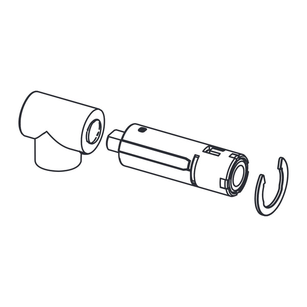 TECE reserveonderdeel Beslag rechts en demper voor TECEneo/one (douche) WC-zitting/deksel 