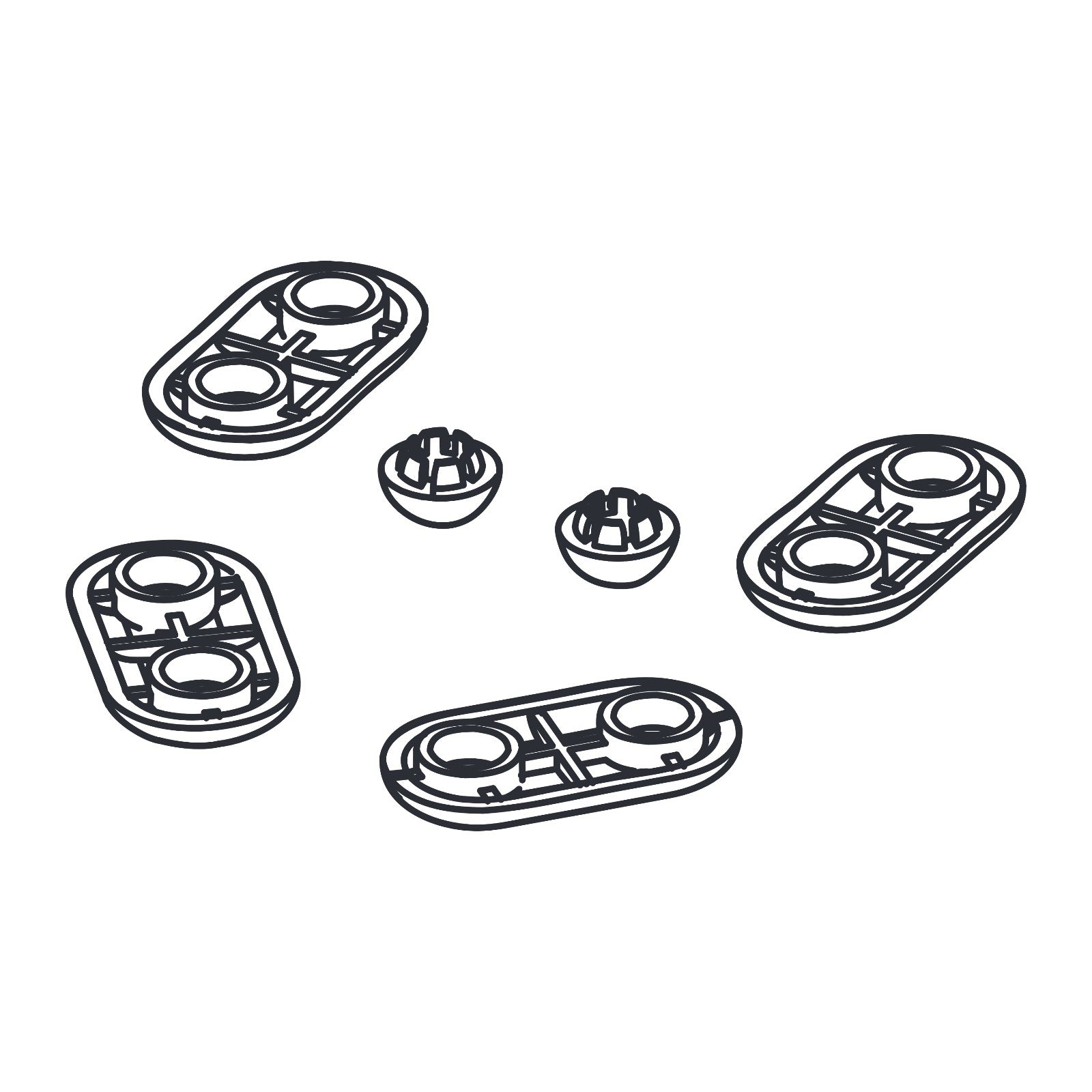 TECE reserveonderdeel TECEloft buffer set zitting/deksel 