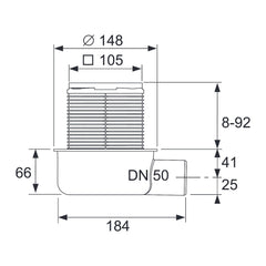 TECE 50 drain set 