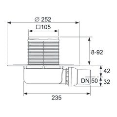 TECE TECEdrainpoint S 111 afvoerset 