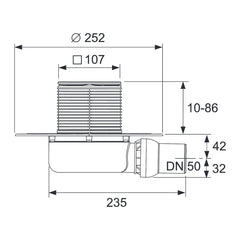 TECE TECEdrainpoint S 113 afvoerset 