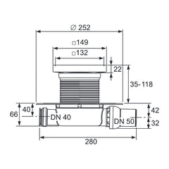 TECE TECEdrainpoint S 116 afvoerset 