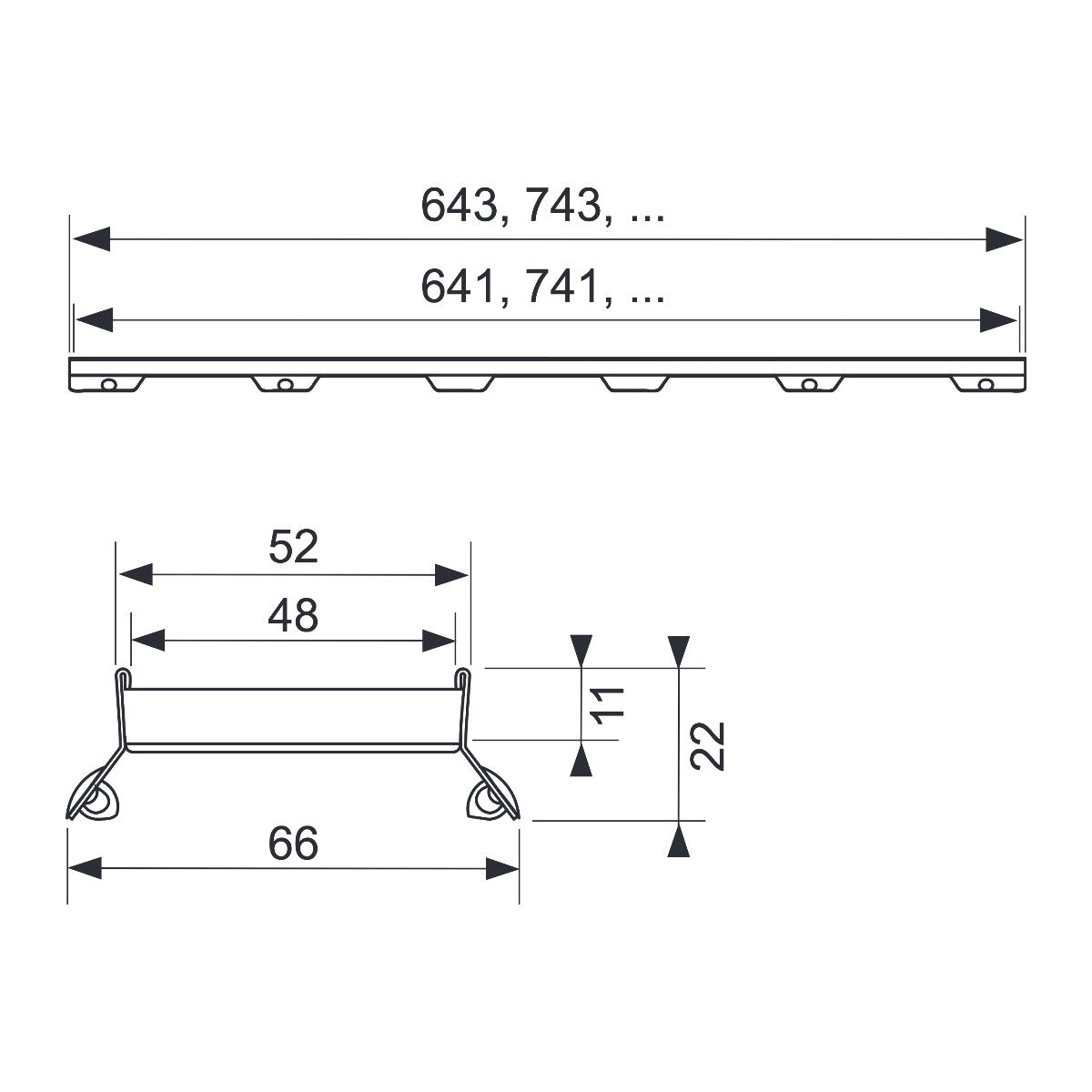TECE Design grate 