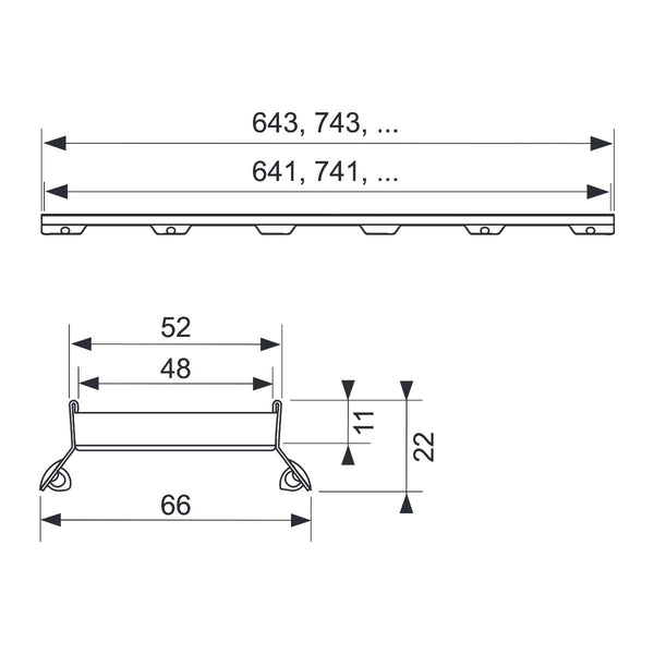 TECE Design grate 