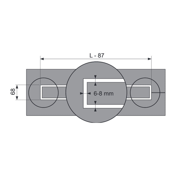 TECE Shower channel and grate stainless steel 