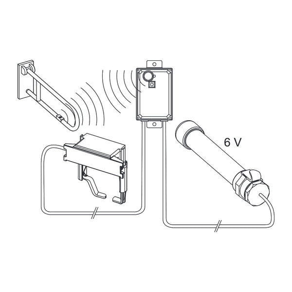 TECE planus radio remote control for folding support brackets 6 V