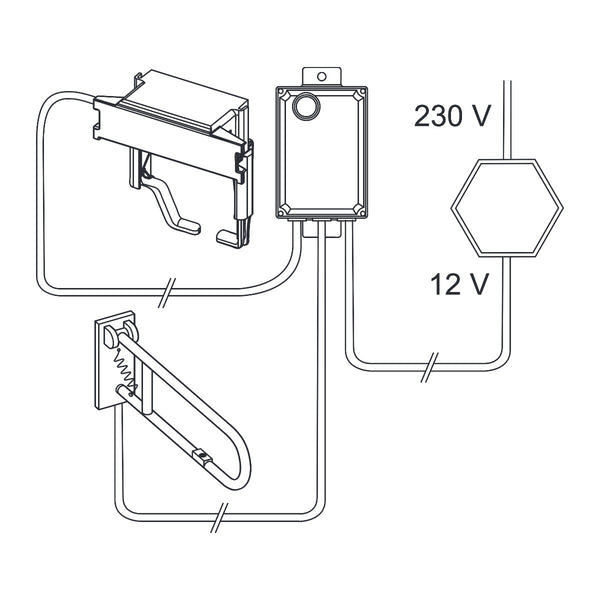 TECE planus electronic flushing systems 230/12 V