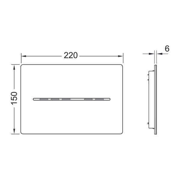TECEsolid WC electronics with hands-free operation, 12 V mains, brushed stainless steel with anti-fingerprint coating
