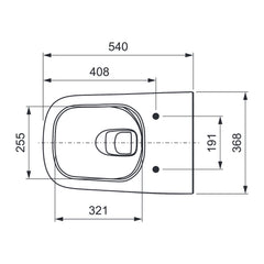 TECE TECEneo set, zonder douchefunctie en TECEneo/one (douche) WC-zitting met deksel 