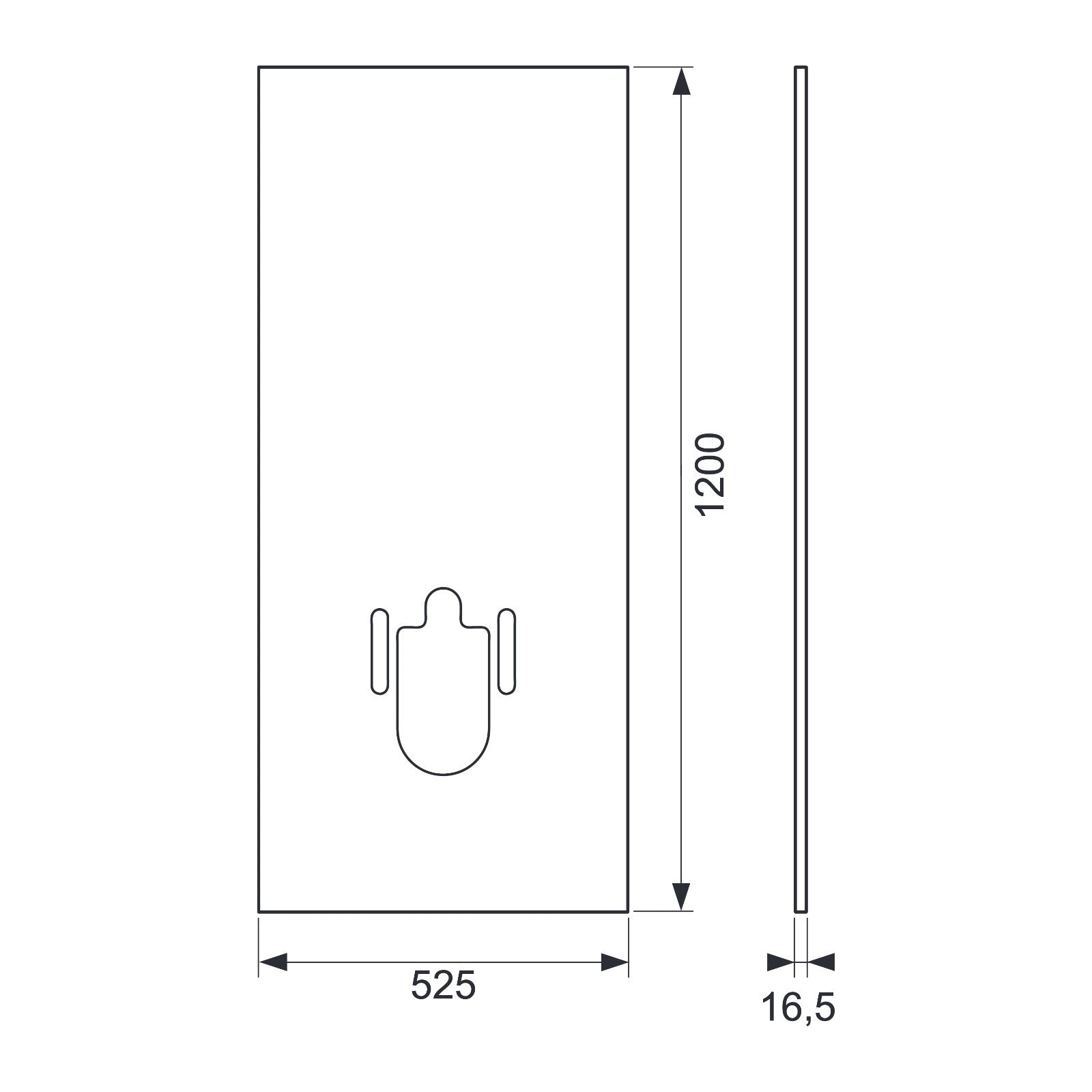 TECE upgrade plaat voor TECE-douche-WC's, mat wit
