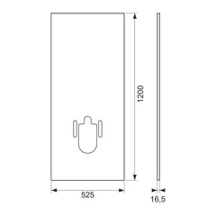 TECE upgrade plaat voor TECE-douche-WC's, mat wit