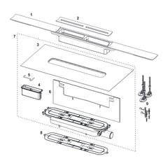TECE TECEdrainprofile doucheprofielset met zwarte coating, Geborsteld zwart, 1000 mm